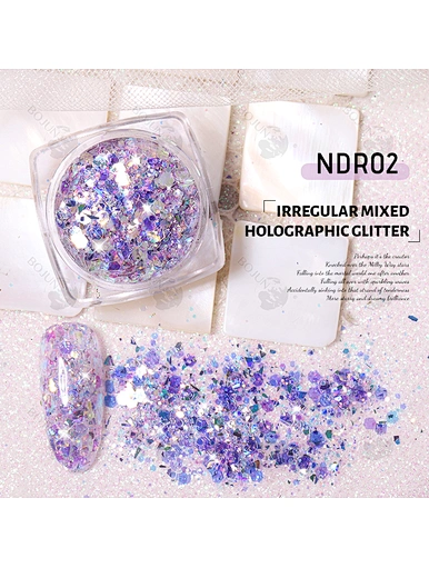 solvent resistant glitter